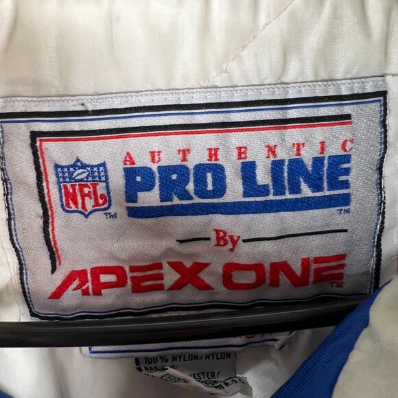 Vintage Apex Pro Line Dallas Cowboys Jacket Mens Small Blue Gray NFL 90s - Picture 4 of 16